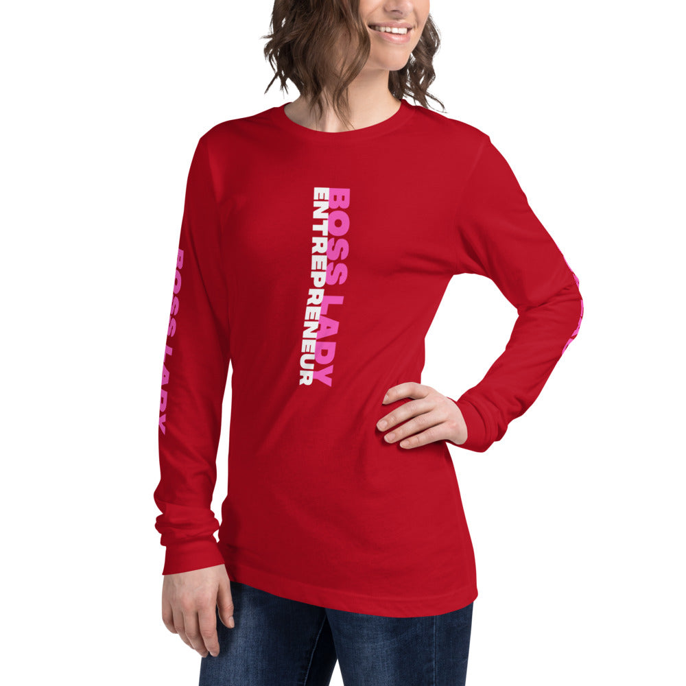 Boss Lady Long Sleeve Tee - Fearless Confidence Coufeax™