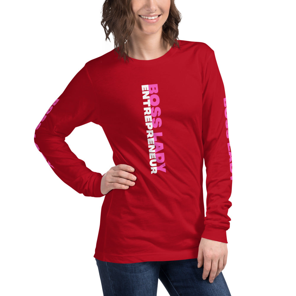 Boss Lady Long Sleeve Tee - Fearless Confidence Coufeax™