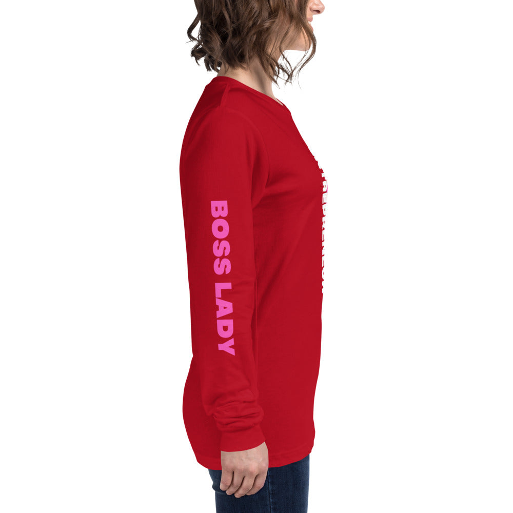 Boss Lady Long Sleeve Tee - Fearless Confidence Coufeax™