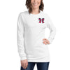 Pearl Colorblock Pocket  Bow Long Sleeve Tee - Fearless Confidence Coufeax™
