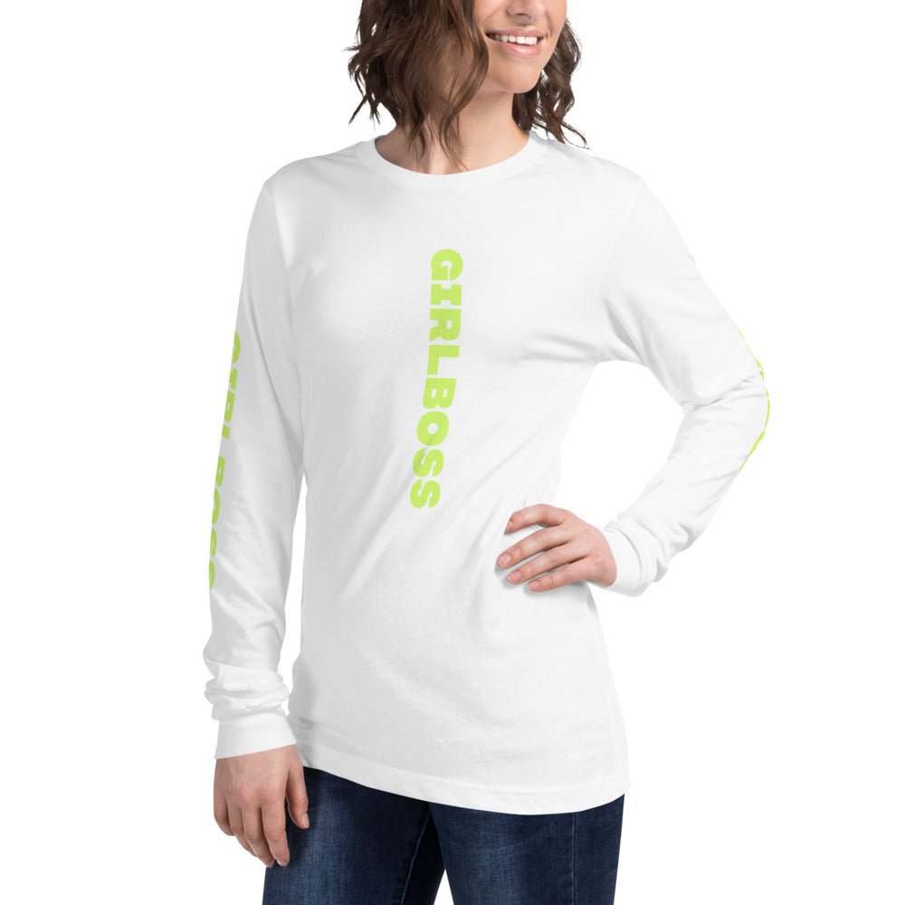 Girlboss Entrepreneur Long Sleeve Tee - Fearless Confidence Coufeax™