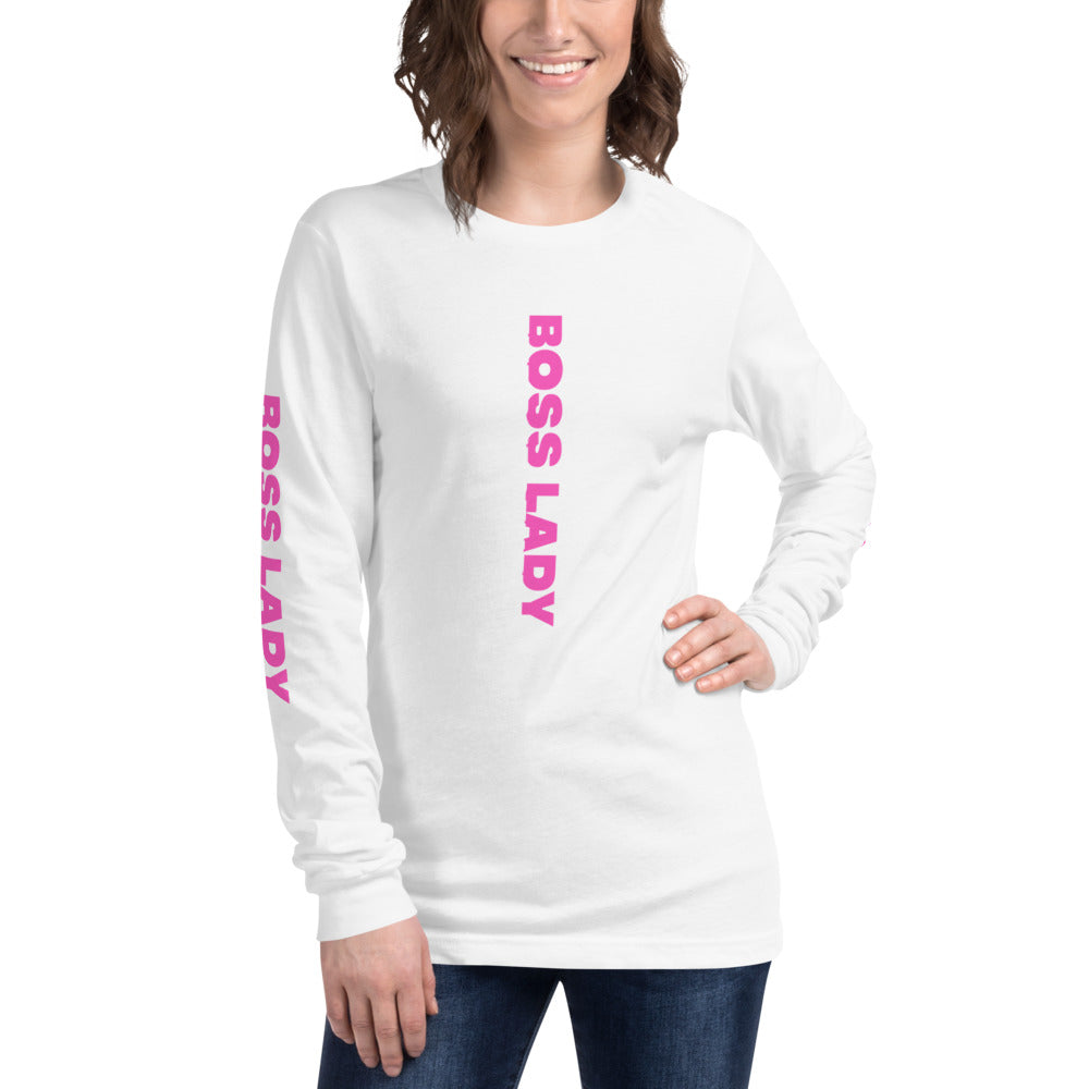 Boss Lady Long Sleeve Tee - Fearless Confidence Coufeax™