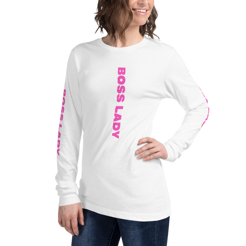 Boss Lady Long Sleeve Tee - Fearless Confidence Coufeax™