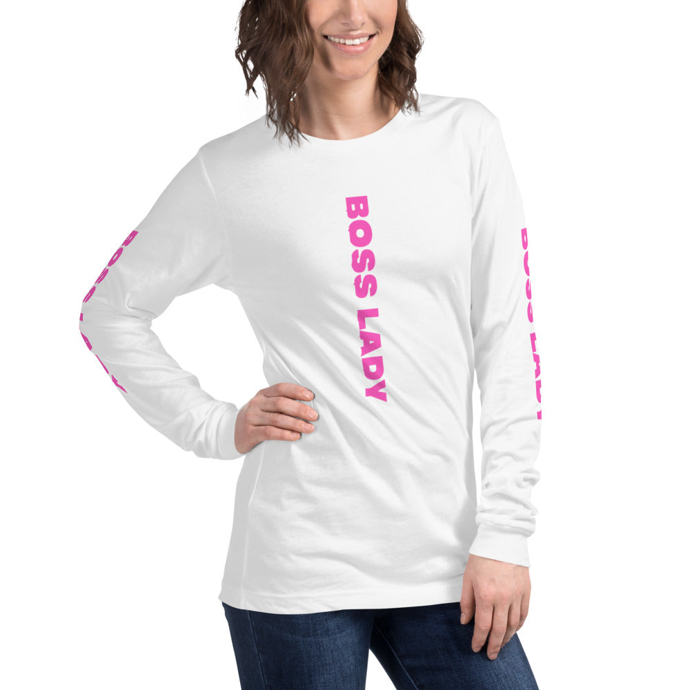 Boss Lady Long Sleeve Tee - Fearless Confidence Coufeax™