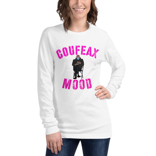 Coufeax Mood Bernie Saunders Long Sleeve Tee - Fearless Confidence Coufeax™