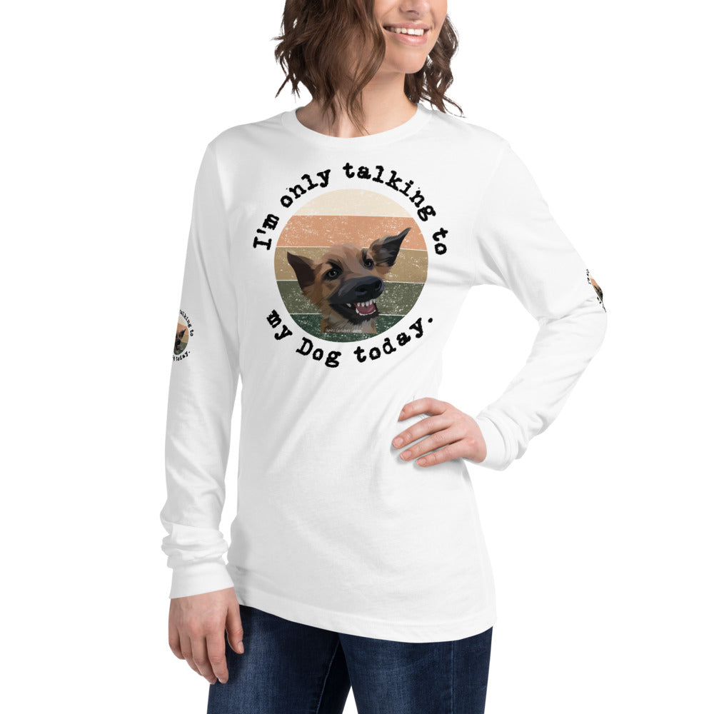 Funny Dog Tshirt Long Sleeve Tee - Fearless Confidence Coufeax™