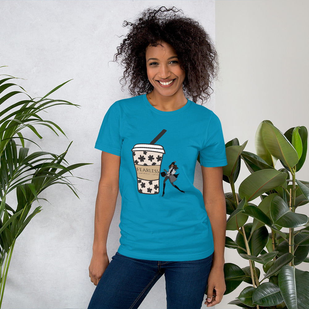 FASHION GIRL COFFEE CUP T-Shirt - Fearless Confidence Coufeax™