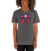 Pearl Colorblock Bow T-Shirt - Fearless Confidence Coufeax™