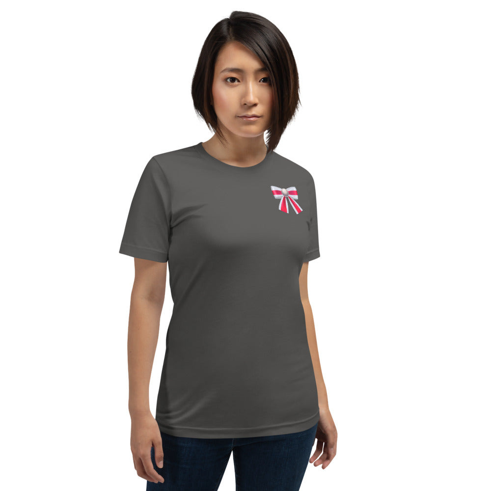 PEARL COLORBLOCK POCKET  BOW T-Shirt - Fearless Confidence Coufeax™