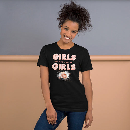 Girls Support Girls T-Shirt - Fearless Confidence Coufeax™