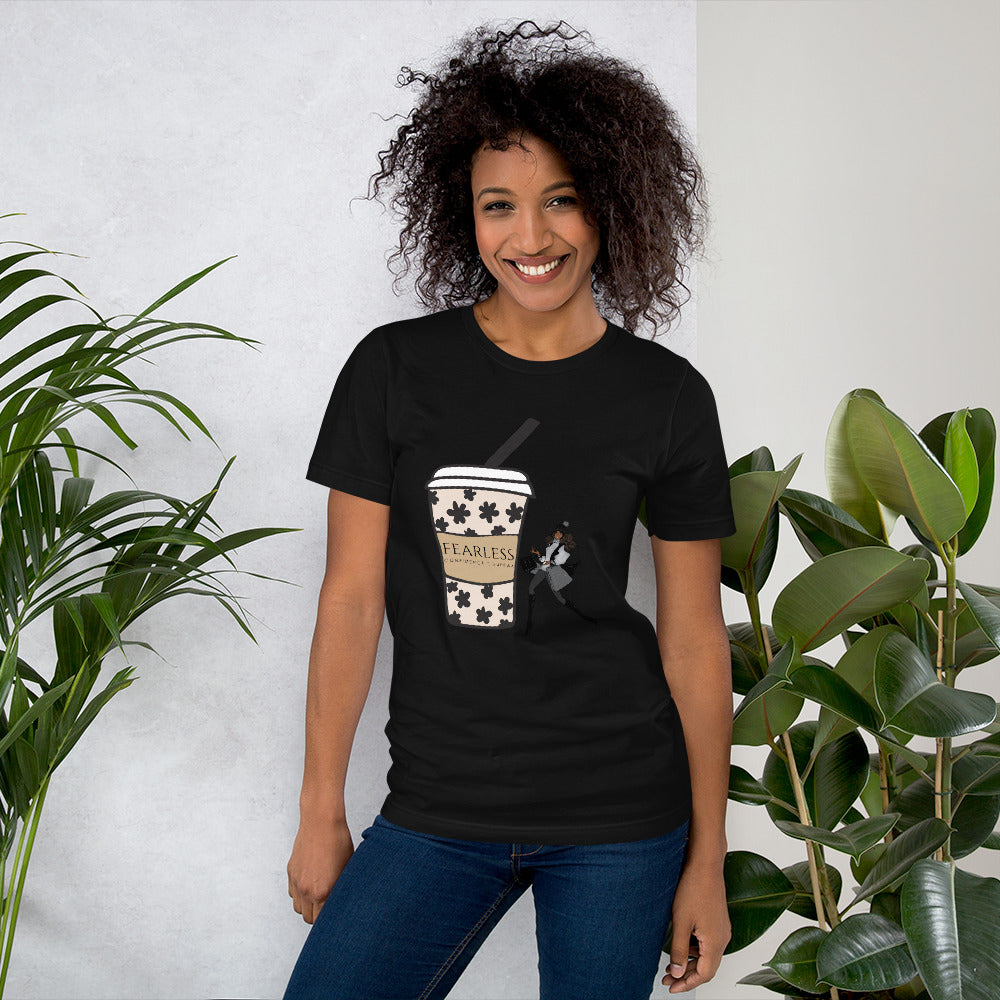 FASHION GIRL COFFEE CUP T-Shirt - Fearless Confidence Coufeax™