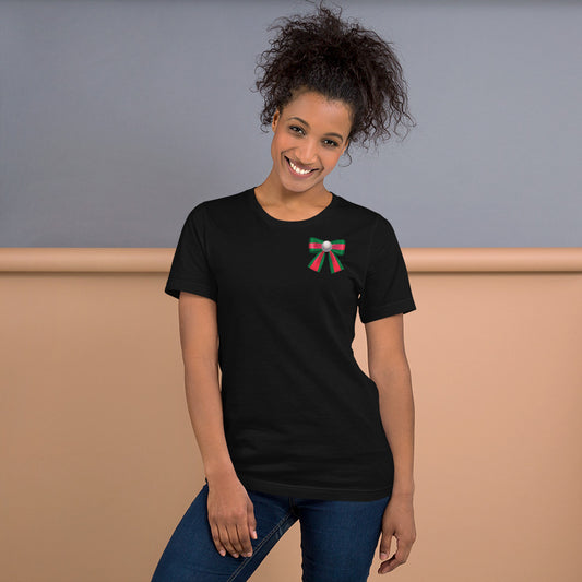 PEARL COLORBLOCK POCKET BOW T-Shirt - Fearless Confidence Coufeax™