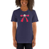 Pearl Colorblock Bow T-Shirt - Fearless Confidence Coufeax™