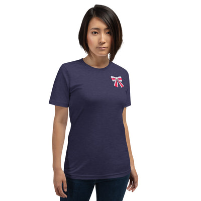 PEARL COLORBLOCK POCKET  BOW T-Shirt - Fearless Confidence Coufeax™