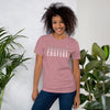 COUFEAX REPEATED TEXT Short-Sleeve T-Shirt - Fearless Confidence Coufeax™