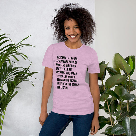 STRONG WOMAN Short-Sleeve  T-Shirt - Fearless Confidence Coufeax™