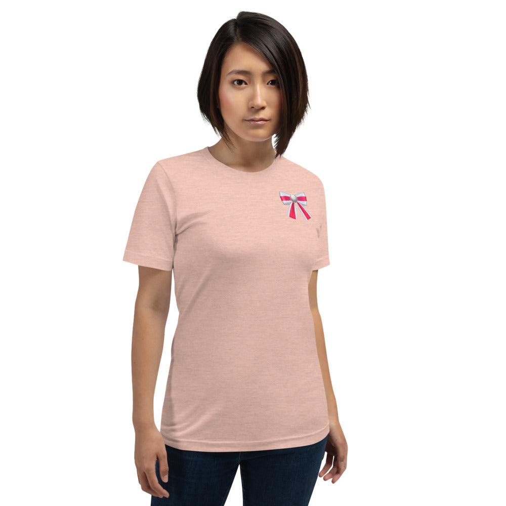 PEARL COLORBLOCK POCKET  BOW T-Shirt - Fearless Confidence Coufeax™