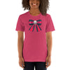 Pearl Colorblock Bow T-Shirt - Fearless Confidence Coufeax™