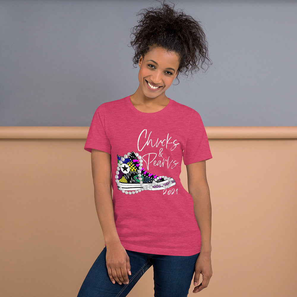 Chucks & Pearls 2021 T-Shirt - Fearless Confidence Coufeax™