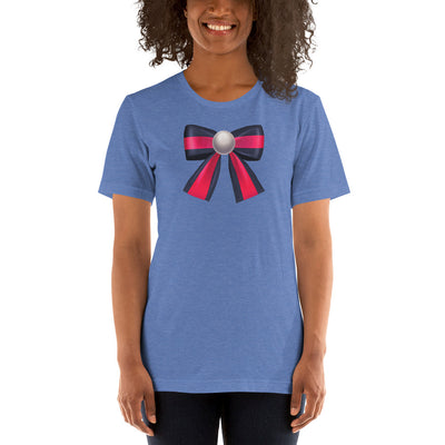 Pearl Colorblock Bow T-Shirt - Fearless Confidence Coufeax™