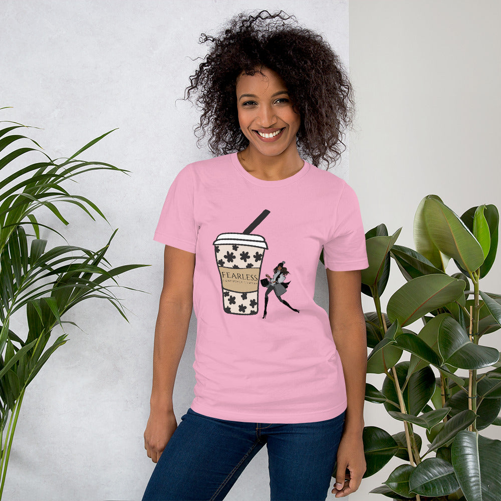 FASHION GIRL COFFEE CUP T-Shirt - Fearless Confidence Coufeax™