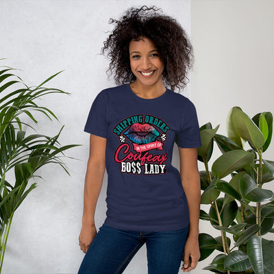 Shipping Orders in the Spirit of Coufeax Boss lady Short-Sleeve T-Shirt - Fearless Confidence Coufeax™