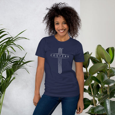 COUFEAX MINIMALIST CROSS Short-Sleeve T-Shirt - Fearless Confidence Coufeax™