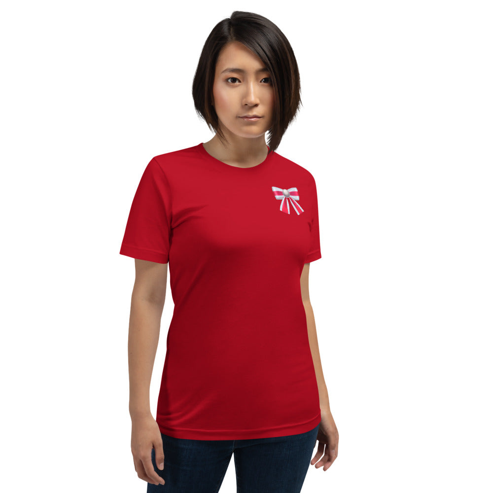 PEARL COLORBLOCK POCKET  BOW T-Shirt - Fearless Confidence Coufeax™
