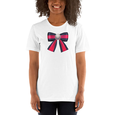 Pearl Colorblock Bow T-Shirt - Fearless Confidence Coufeax™