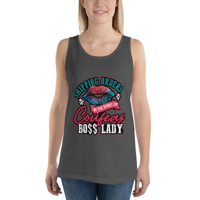 Shipping Orders in the Sporit of Coufeax Boss  LadyTank Top - Fearless Confidence Coufeax™