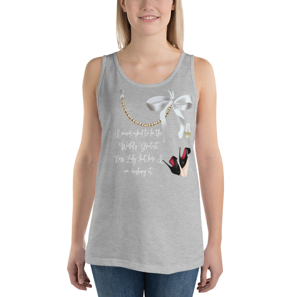 Pearl necklace Tank Top - Fearless Confidence Coufeax™