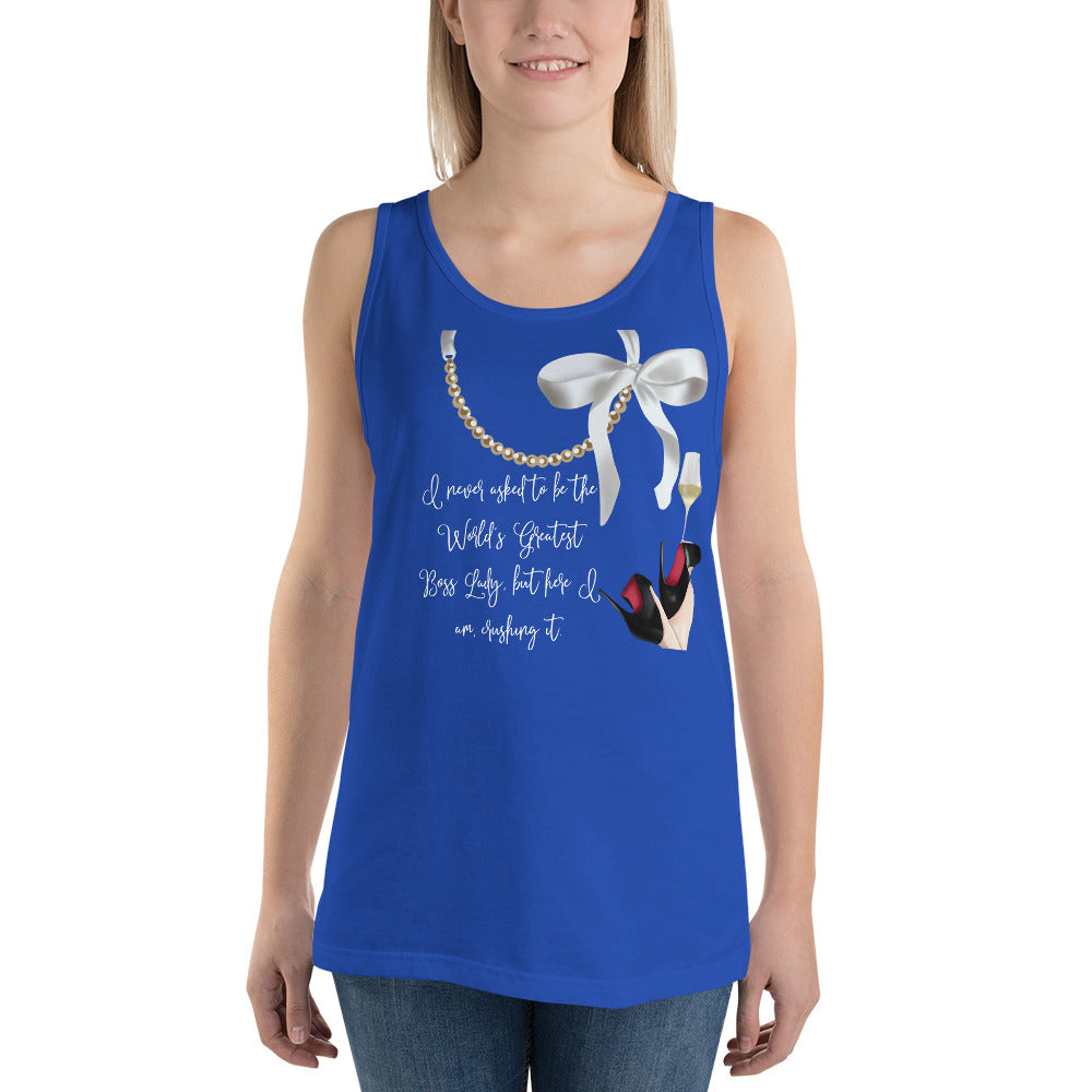 Pearl necklace Tank Top - Fearless Confidence Coufeax™