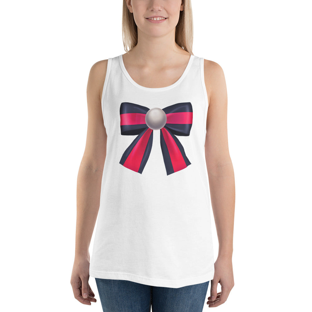 Pearl Colorblock Bow Tank Top - Fearless Confidence Coufeax™