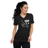 Bada$$ Boss Lady Short Sleeve V-Neck T-Shirt - Fearless Confidence Coufeax™