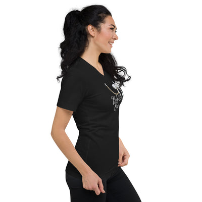 Bada$$ Boss Lady Short Sleeve V-Neck T-Shirt - Fearless Confidence Coufeax™