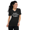 BABES EMPOWER BABES Short Sleeve V-Neck T-Shirt - Fearless Confidence Coufeax™