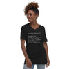 My Business Titles Short Sleeve V-Neck T-Shirt - Fearless Confidence Coufeax™