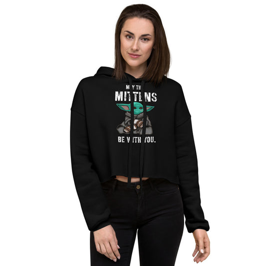 Bernie Saunders Mittens Crop Hoodie - Fearless Confidence Coufeax™