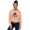 DIE HARD AMERICAN JULY 4TH Crop Hoodie - Fearless Confidence Coufeax™