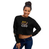 Bada$$ Boss Lady Crop Sweatshirt - Fearless Confidence Coufeax™