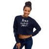 Jesus Loves This Hot Mess Crop Sweatshirt - Fearless Confidence Coufeax™