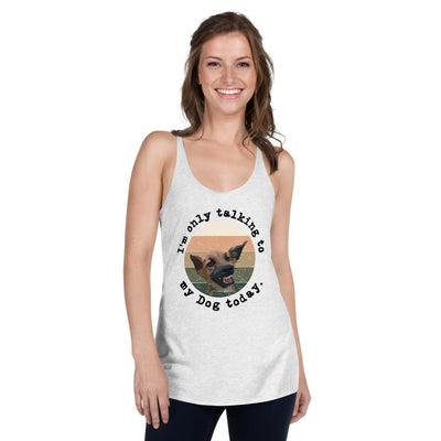 Funny Dog Women's Racerback Tank - Fearless Confidence Coufeax™
