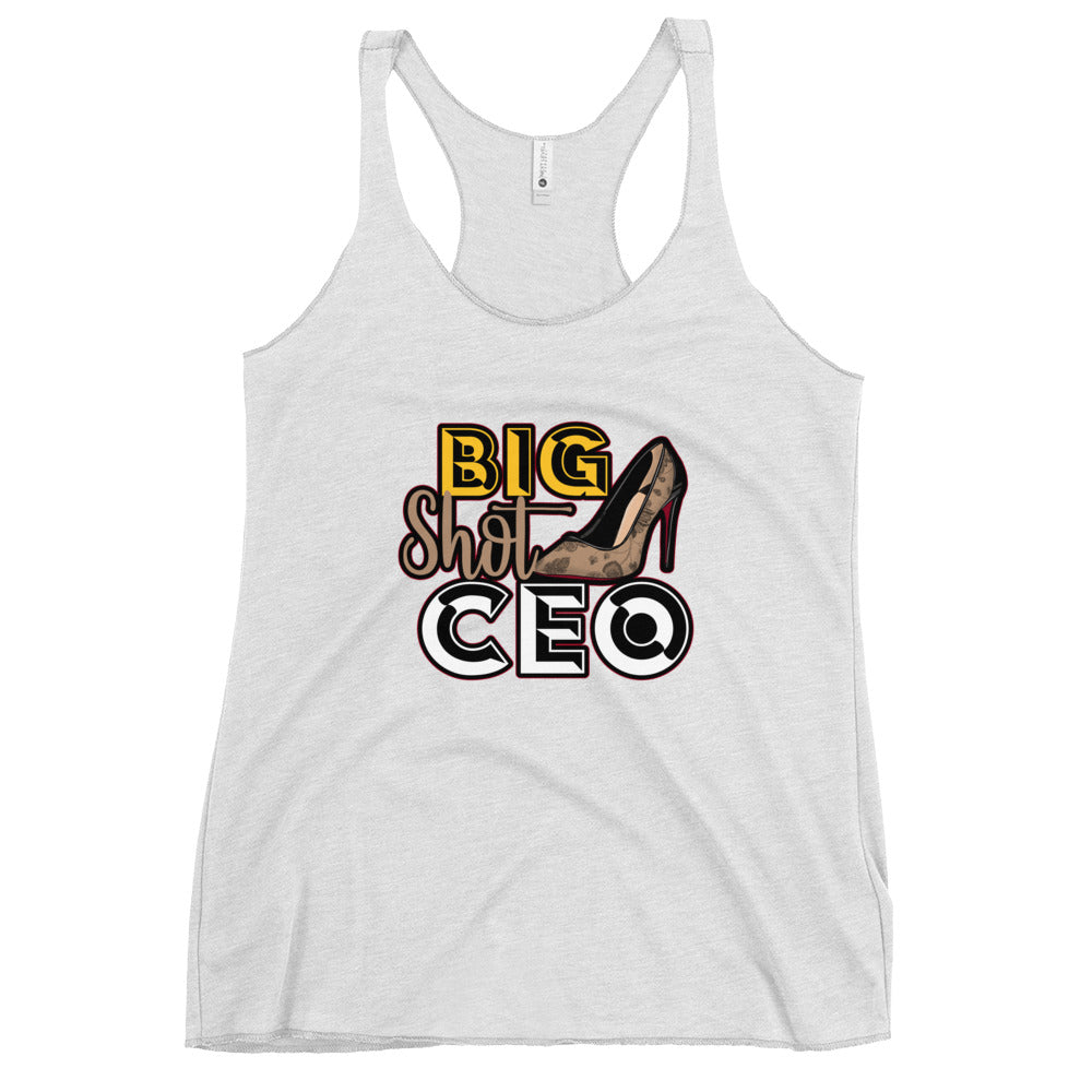 Big Shot CEO Women's Racerback Tank - Fearless Confidence Coufeax™