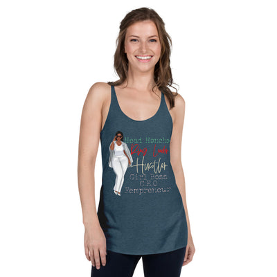 Boss Lady Status Racerback Tank - Fearless Confidence Coufeax™