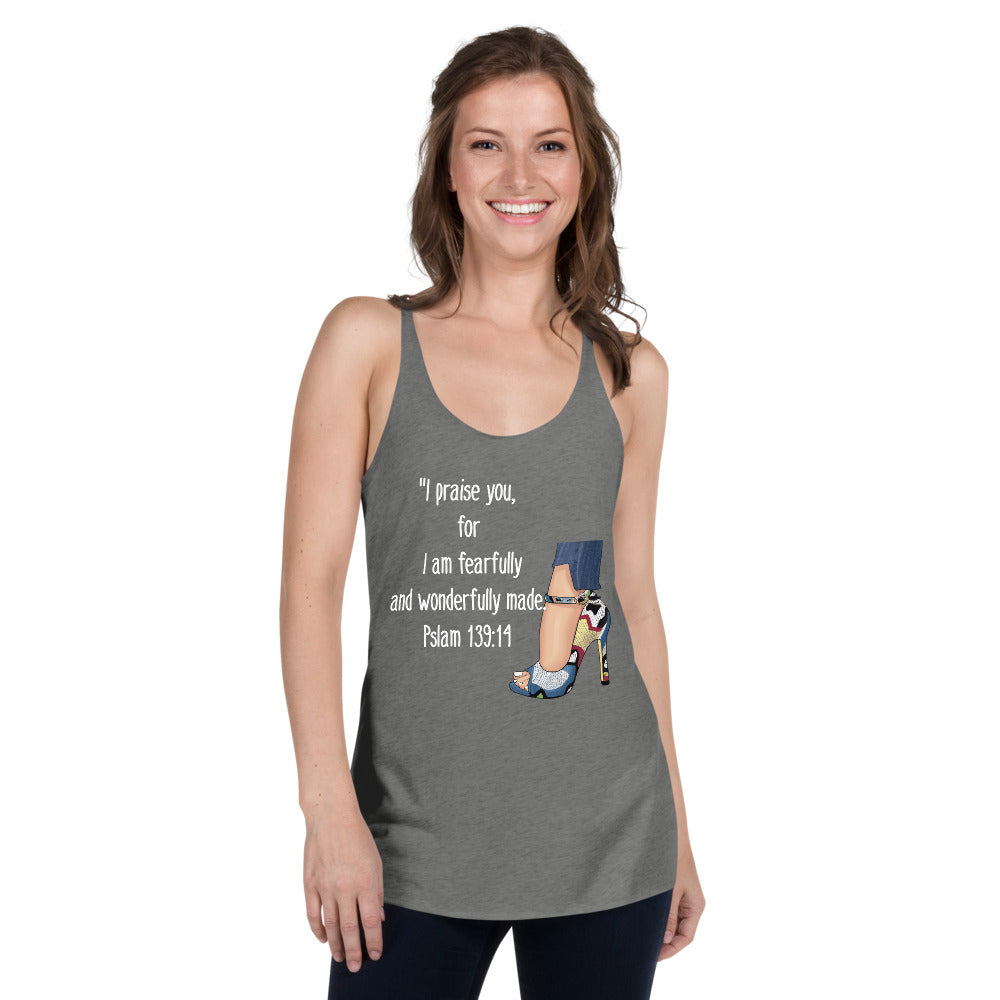 Fearful & Wonderfully Made Women's Racerback Tank - Fearless Confidence Coufeax™