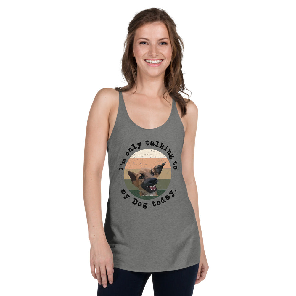 Funny Dog Women's Racerback Tank - Fearless Confidence Coufeax™