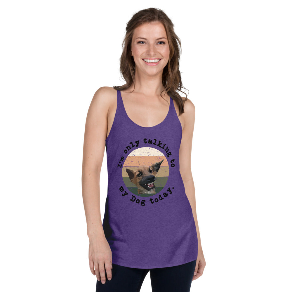 Funny Dog Women's Racerback Tank - Fearless Confidence Coufeax™