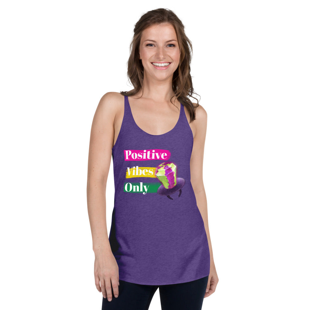 Positive Vibes Only Ring Pop Women's Racerback Tank - Fearless Confidence Coufeax™