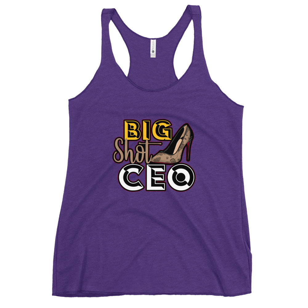 Big Shot CEO Women's Racerback Tank - Fearless Confidence Coufeax™