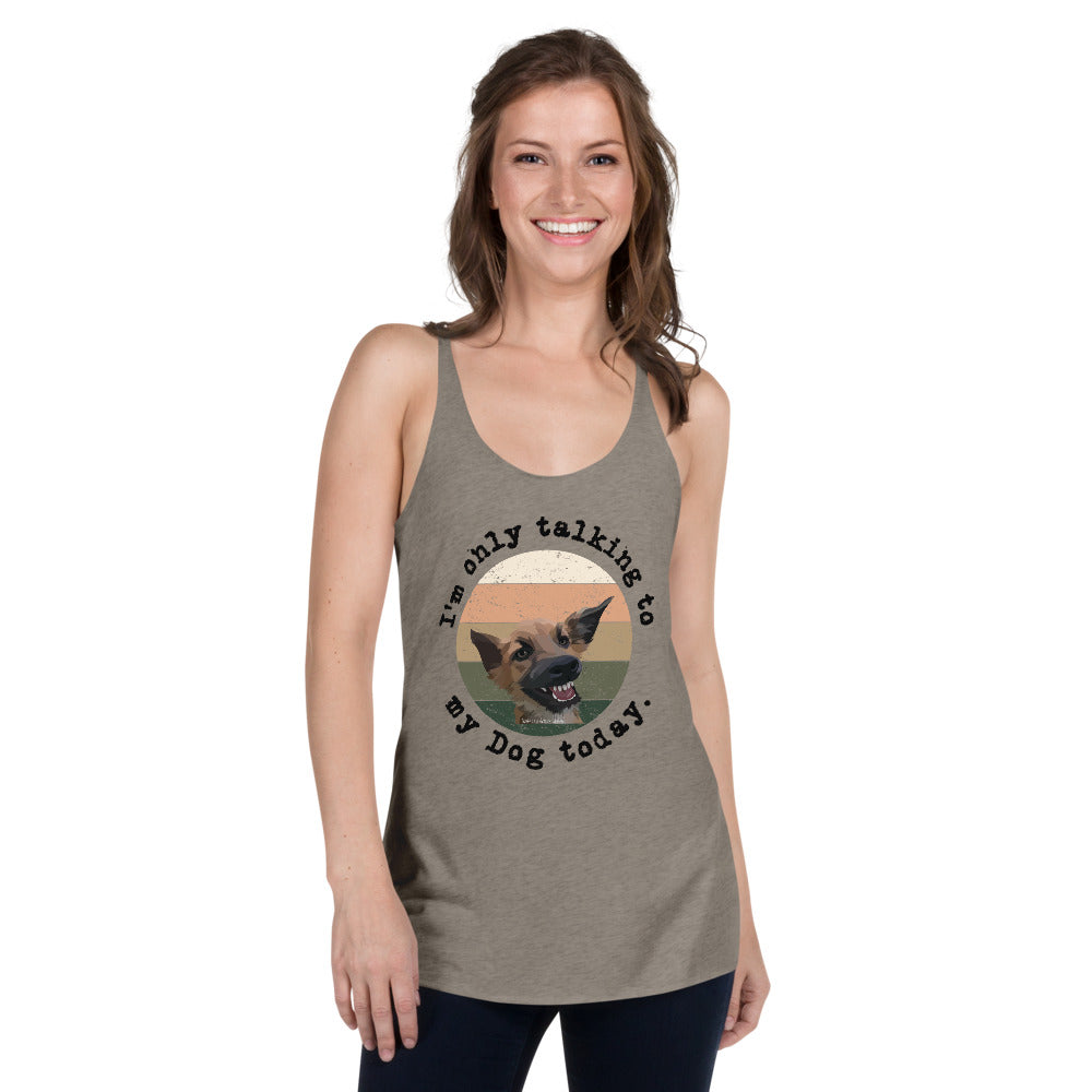 Funny Dog Women's Racerback Tank - Fearless Confidence Coufeax™